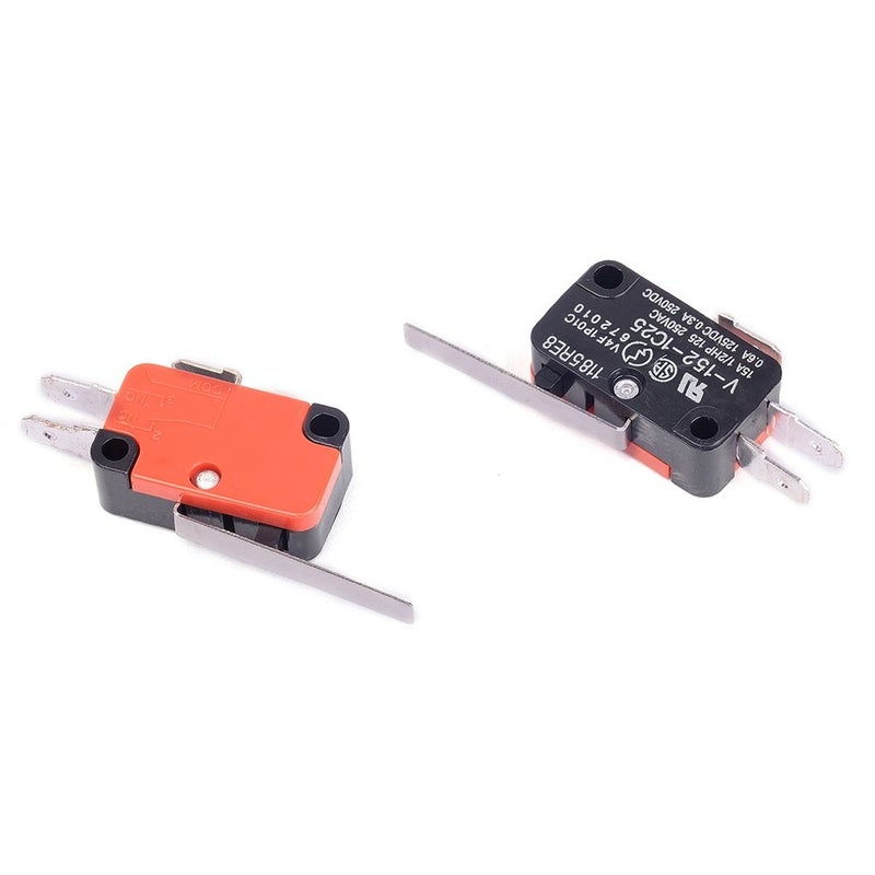 Cylewet 6Pcs V-152-1C25 3P Short Straight Hinge Lever Type Miniature Micro Limit Switch SPDT 1NO 1NC (Pack of 6) CYT1079 - Image 2
